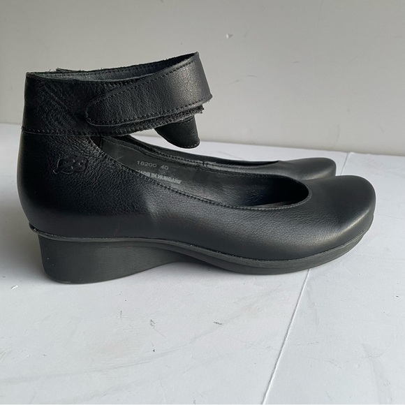 LOINTS OF HOLLAND Sydney Charlotte Shoes US 9.5 Black Mary Jane Ankle Strap Clog - Picture 7 of 17